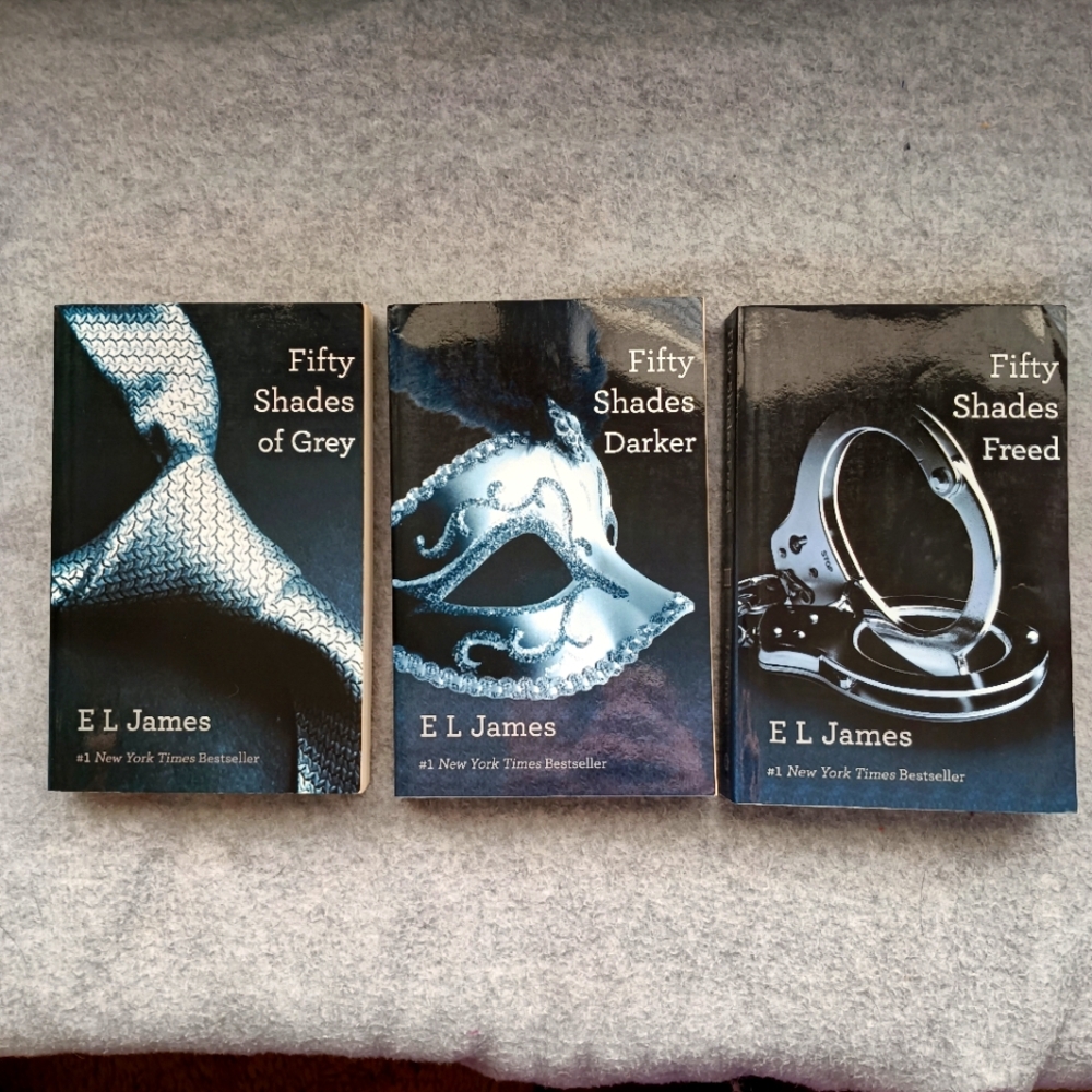 Fifty Shades of Grey Trilogy by E.L. James Paperback 3-Book Set